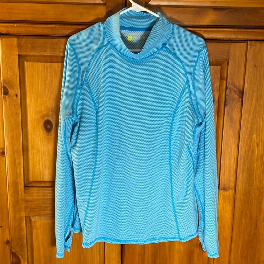 Xersion Blue Womens Long Sleeve Workout Top